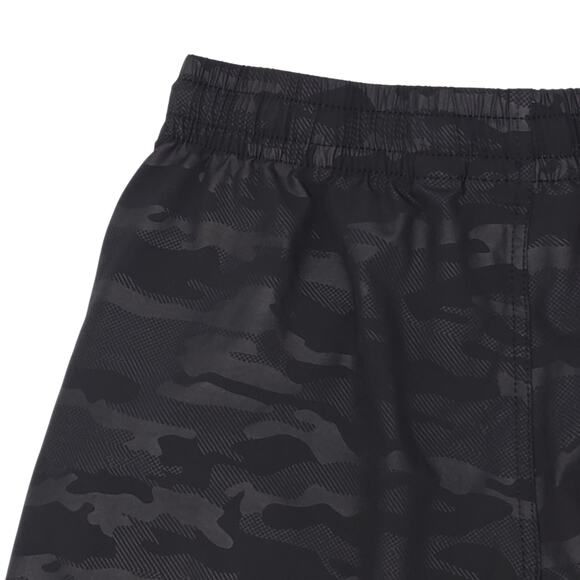 Plugg Shorts Mens Large Black Camo Drawstring Elastic Waist Casual Lightweight - Picture 10 of 13